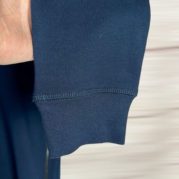 NWT Daniel Buchler Blue Sweatshirt Crew Neck Zip Details on the Front Men’s M - Picture 7 of 13